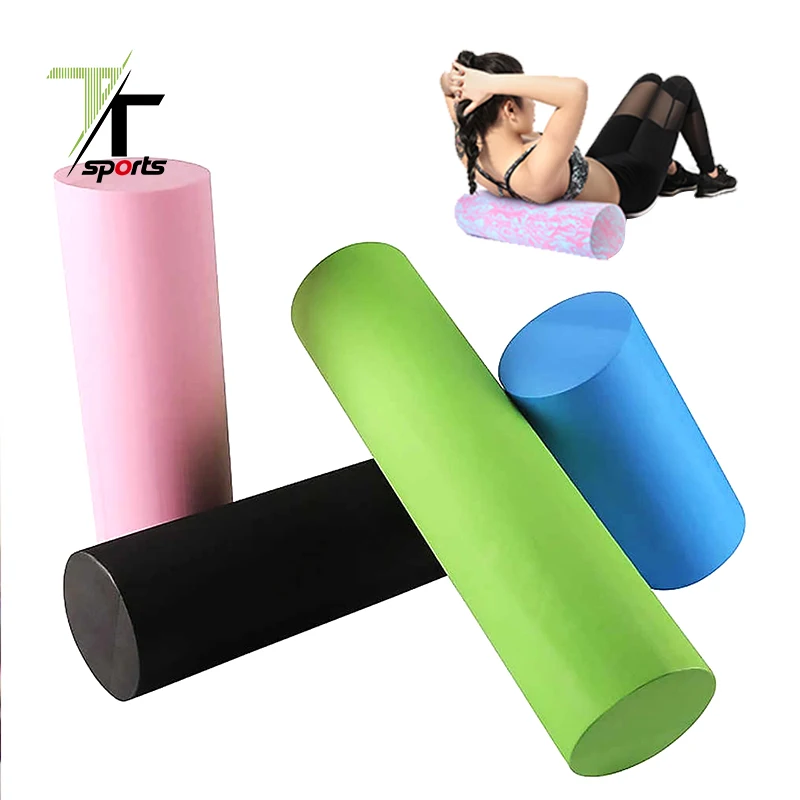 

TTSPORTS 2021 China Factory Price Foam Roller Soft Eva Grid Logo 45 For Yoga Deep Tissue Massage, Customized color