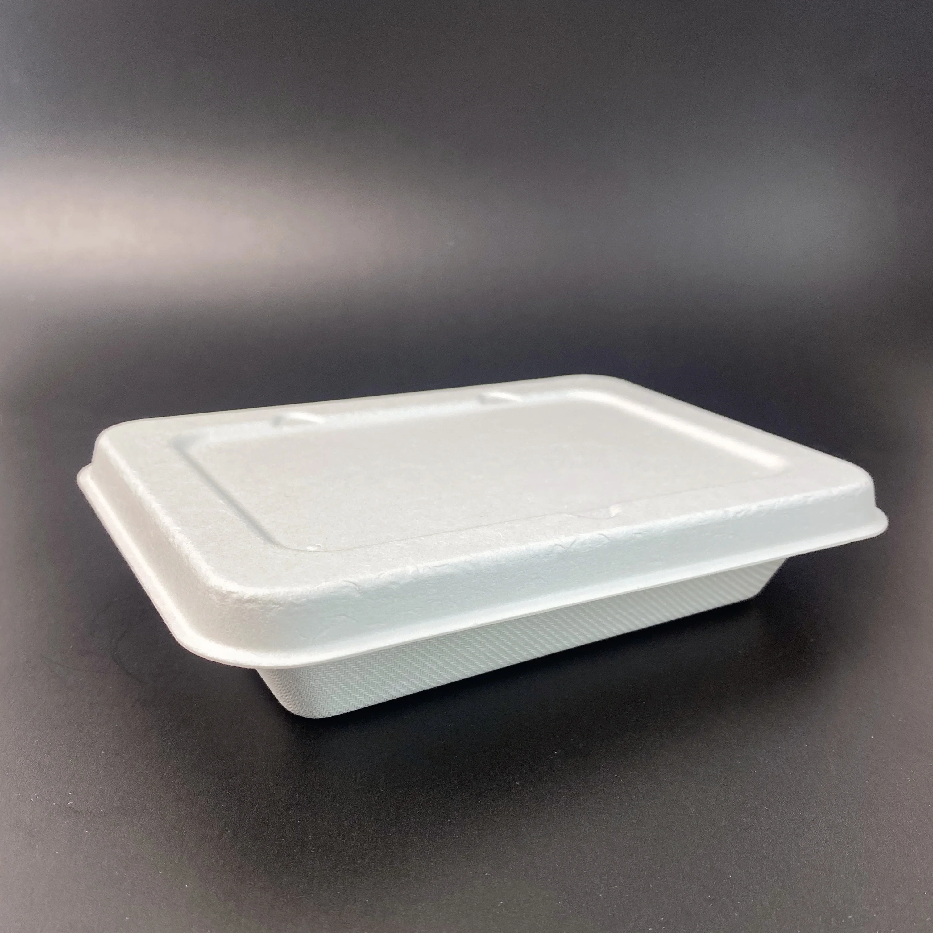 

Take away food tray compostable 500ml, Bleached and unbleached