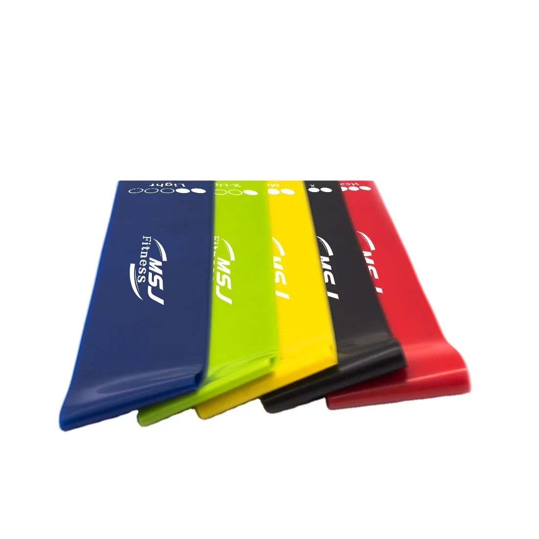 

MSJ Fitness high quality resistance circle elastic loop bands, Regular color,