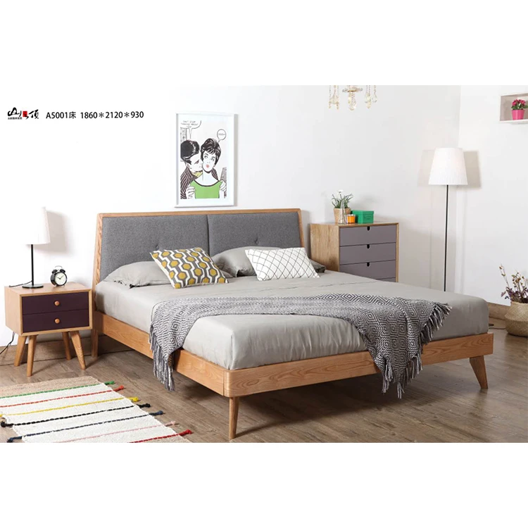 Special hot selling king size frame solid wood home furniture luxury bed solid wood