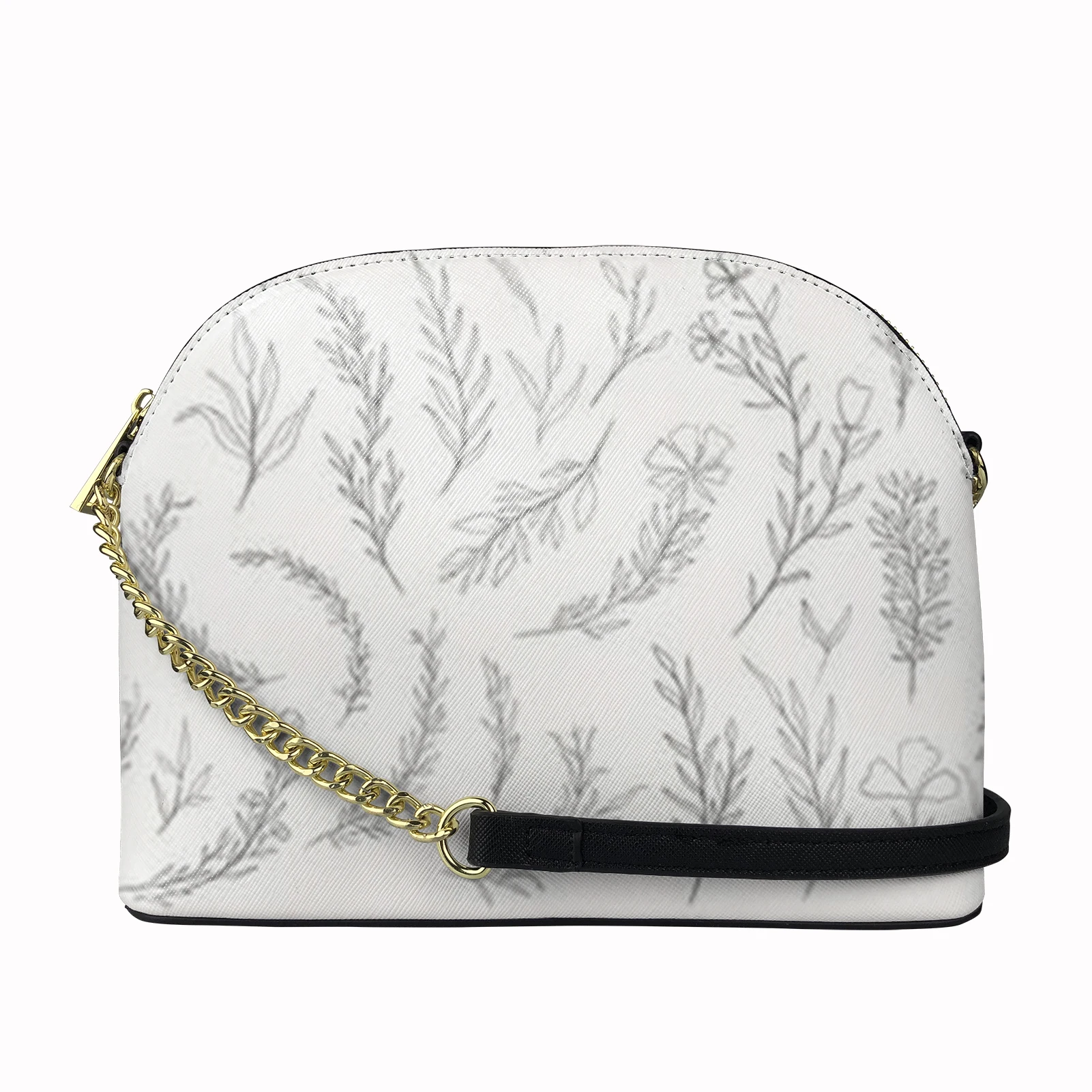 

Brand Shoulder Luxury Bags Women Shoulder Ladies Shoulder Bag With Chain Hibiscus Flower Printing Shell Messenger Bag, Customized color