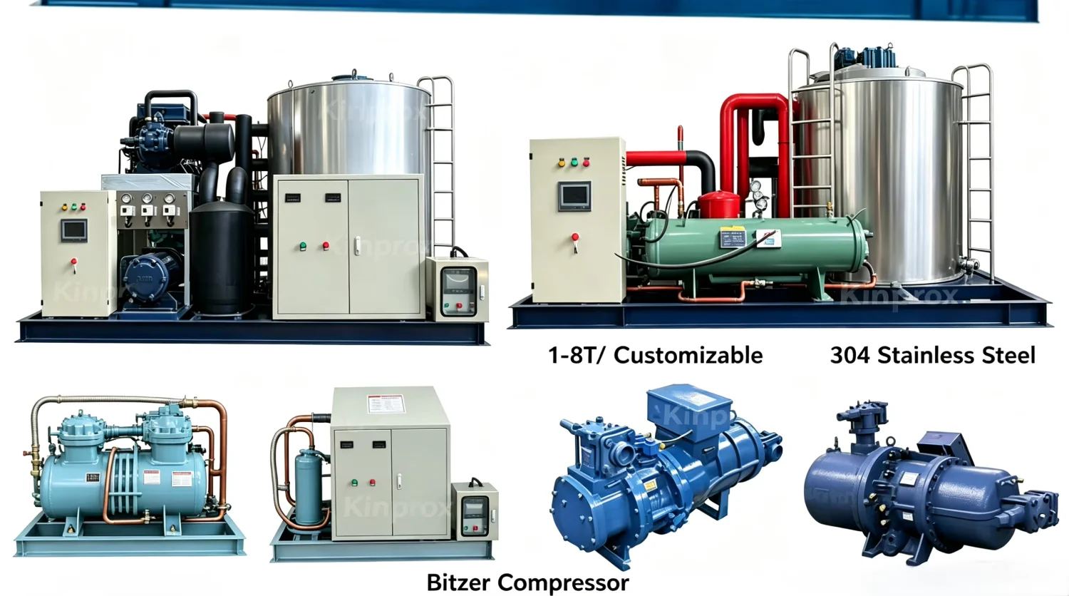 Ice Machine, EffIciency1-10Tons, 110 V, 3000kg - detail 16