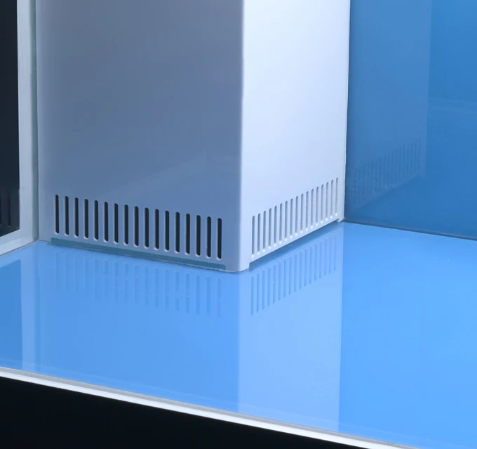 
crovd professional aquarium curved glass fish tank with cabinet 