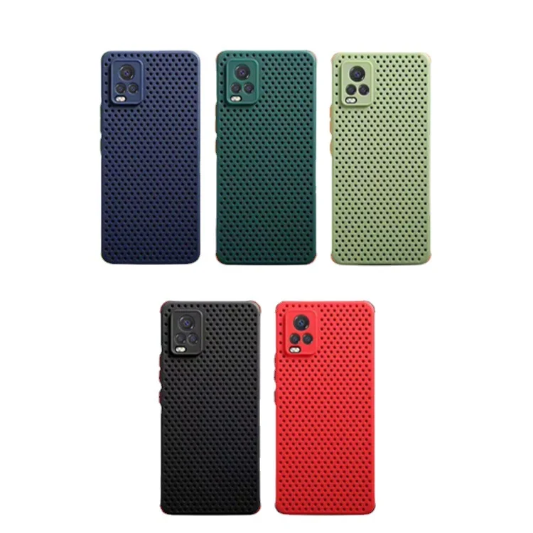 

2021 Camera Protection TPU Mobile Cover For Vivo V20 Case Heat Dissipation Soft Phone Case For Iphone 11 Pro, Multi colors