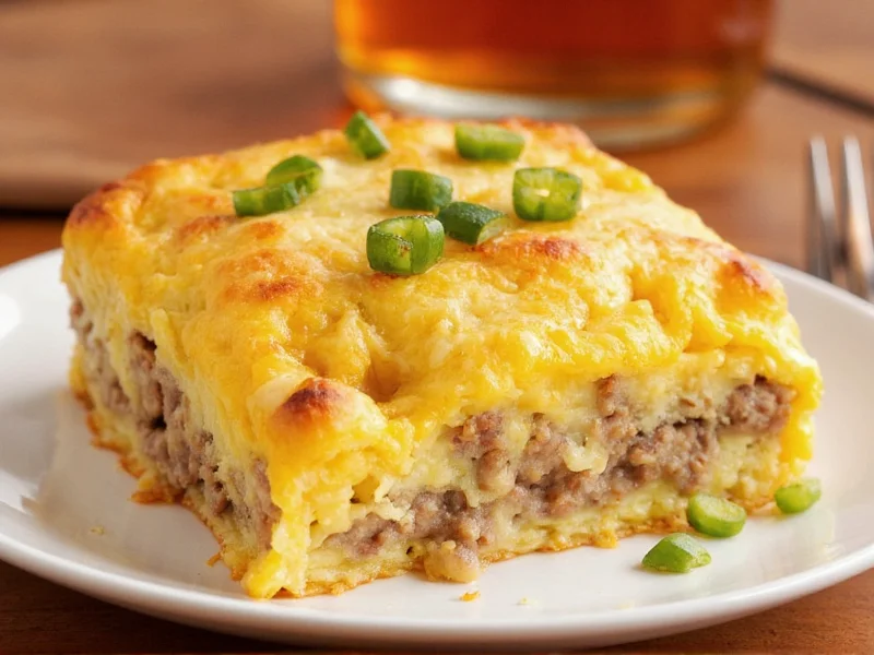 Sausage Egg and Cheese Breakfast Bake Recipe Guide