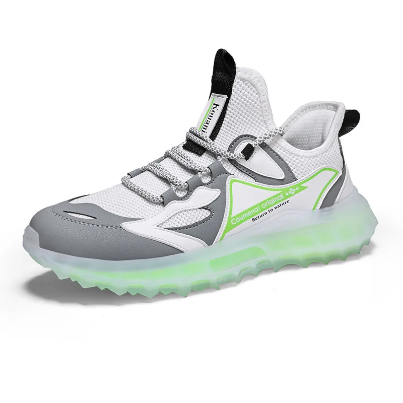 

New sports fashion comfy shoes flying woven breathable men's shoes men fashion sneakers comfortable sports shoes, 4 colors