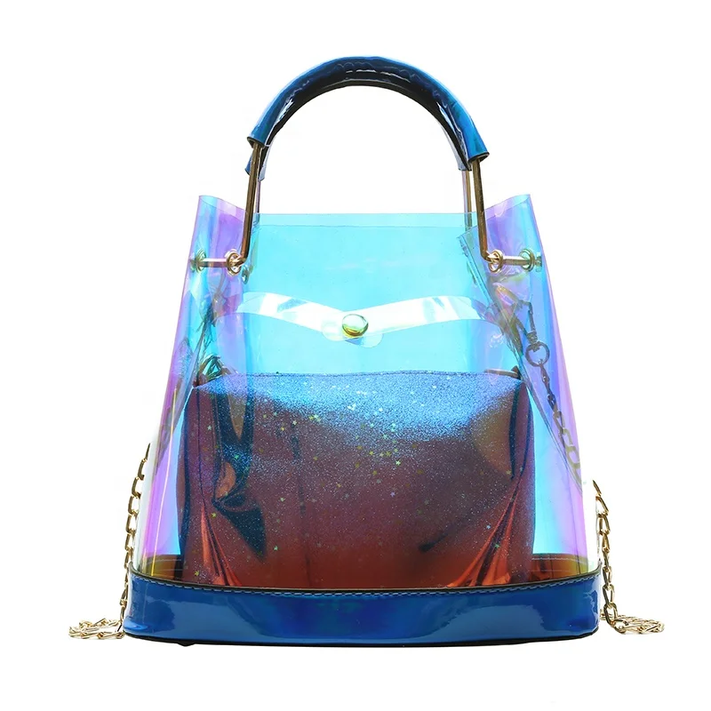 

Clear laser hand bags 2019 women lady hot ladies bag set
