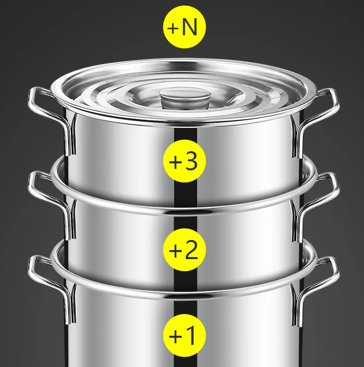 Different Sizes Restaurant Cookware Food Storage Container Soup Pot