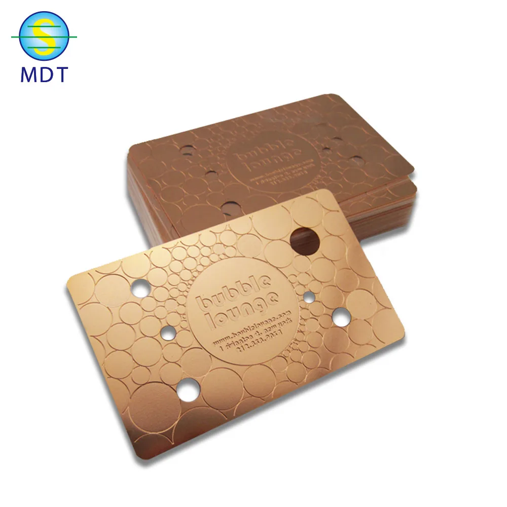 

MDT O full color printing Metal vip card promotion