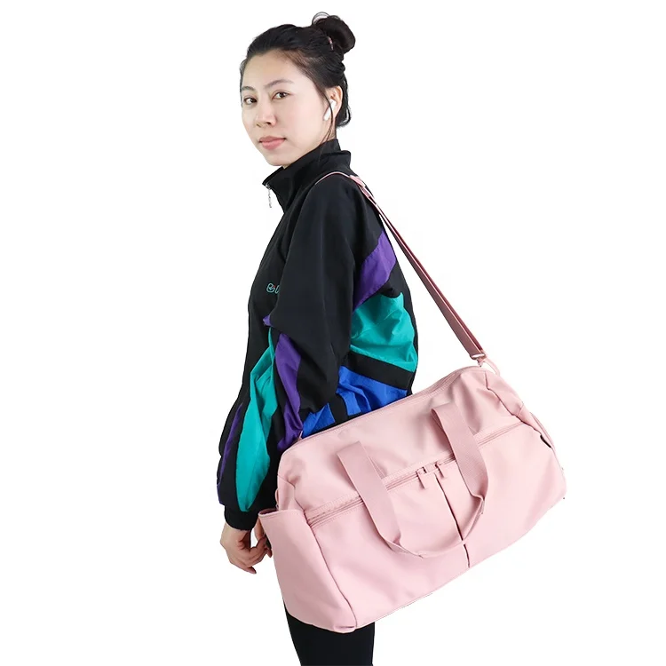 

BSCI ISO Factory duffel bag sports and yoga carry bag and pink bag gym duffel and luggage packing organizer supplier