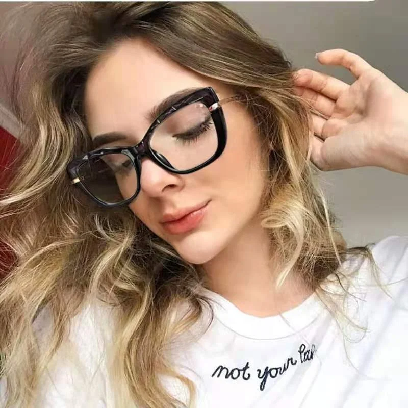 

Sunborry 2022 Trendy Leopard TR90 Anti-blue Glasses Female Anti Blue Light Glasses eyeglasses frames for Women 2022