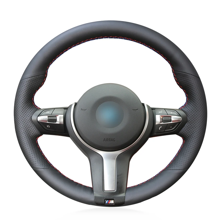 

Wholesale Black Suede Hand Sewing Car Steering Wheel Cover for BMW M3 E36 E46 E90 E92 E93 F80 M4 F82 F83 M5 E39 F10