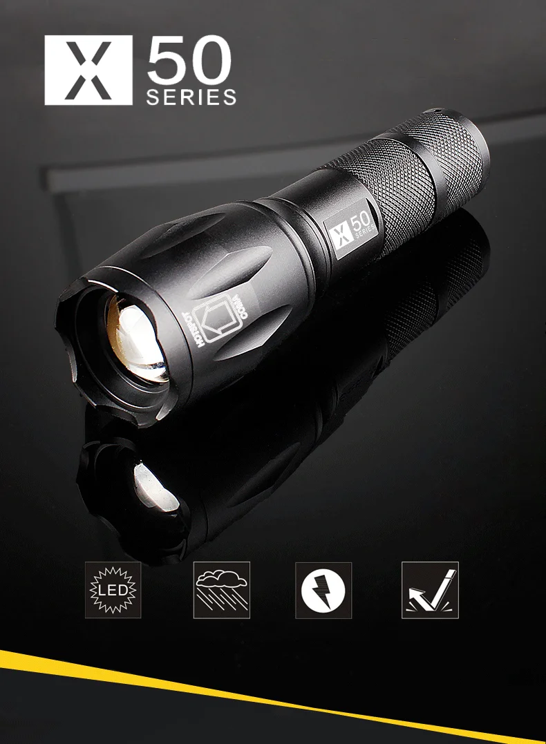 Warsun X50 Outdoor 800lm Zoomable 18650 Or 3*aaa Battery Power Led ...