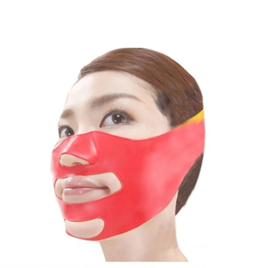 

3D molding sleep silicone gel slim slimming face facial care skin lift mask thin belt V shape Lifting beauty brace tool