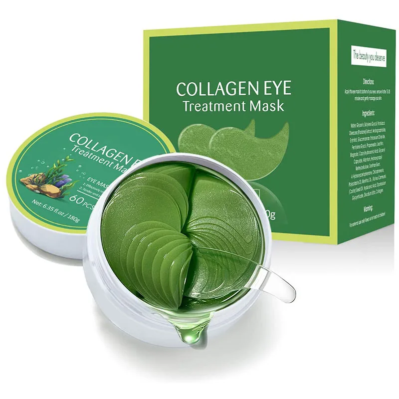 

pure Organic nourishing moisturizing wrinkle anti-wrinkle gel 24k golden jade collagen eye mask