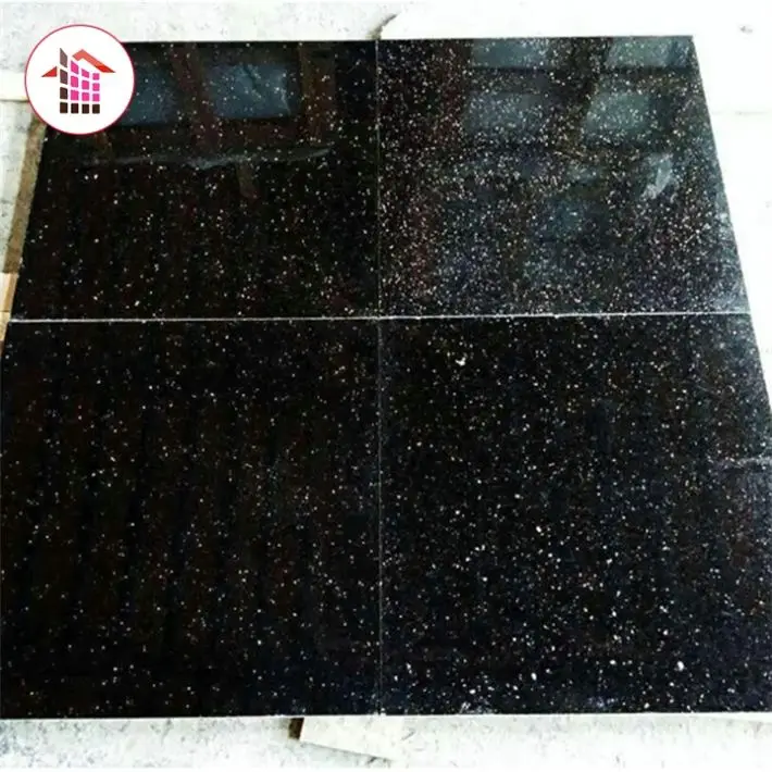 Bán buôn giá cả cạnh tranh tự nhiên được đánh bóng đen ấn độ galaxy granite