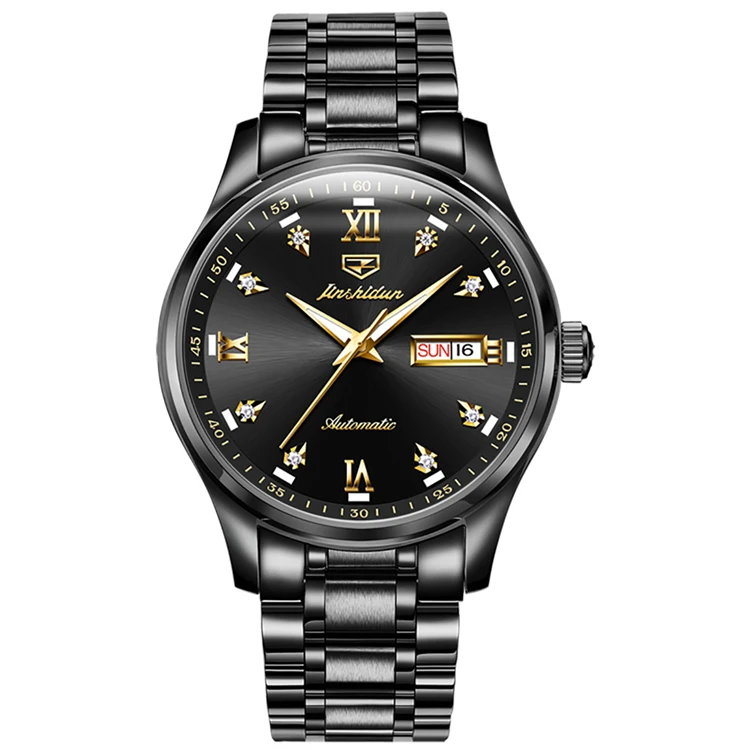 

JSDUN 8763 Factory Direct Supply Men Original Movement Stainless Steel Dial Diameter 39mm Waterproof Mechanical Wrist Watch