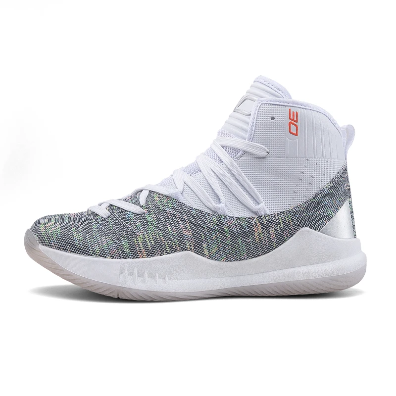 

2019 High quality non slip basketball shoes shock absorbing men sneakers