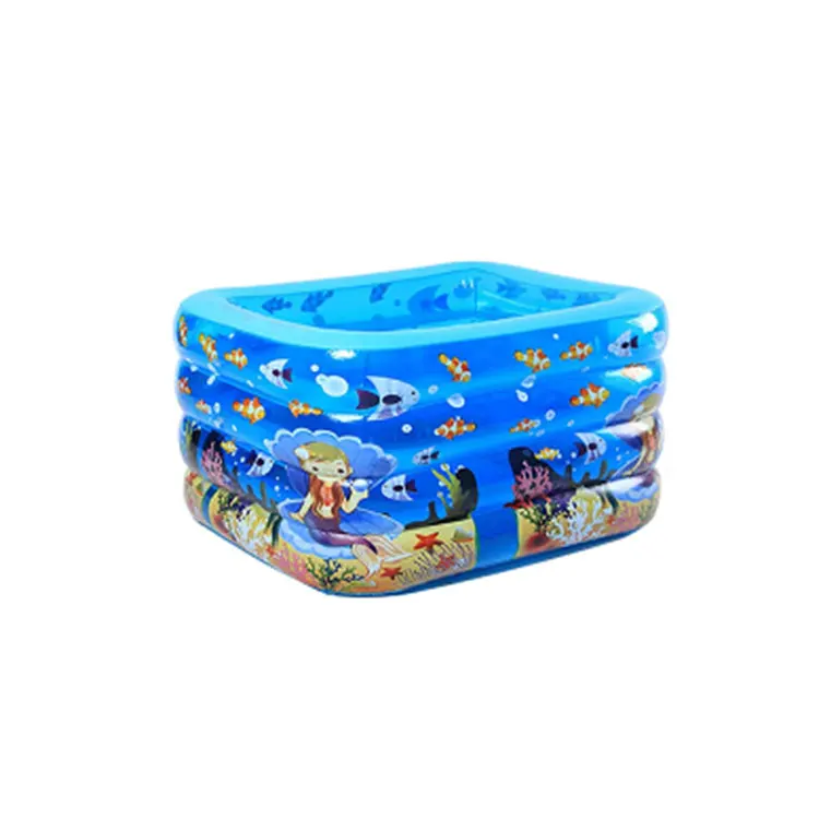 

Factory Wholesale Top Quality Baby Inflatable Pool Custom 4 Ring Inflatable Pool For Kids, Blue, or customized