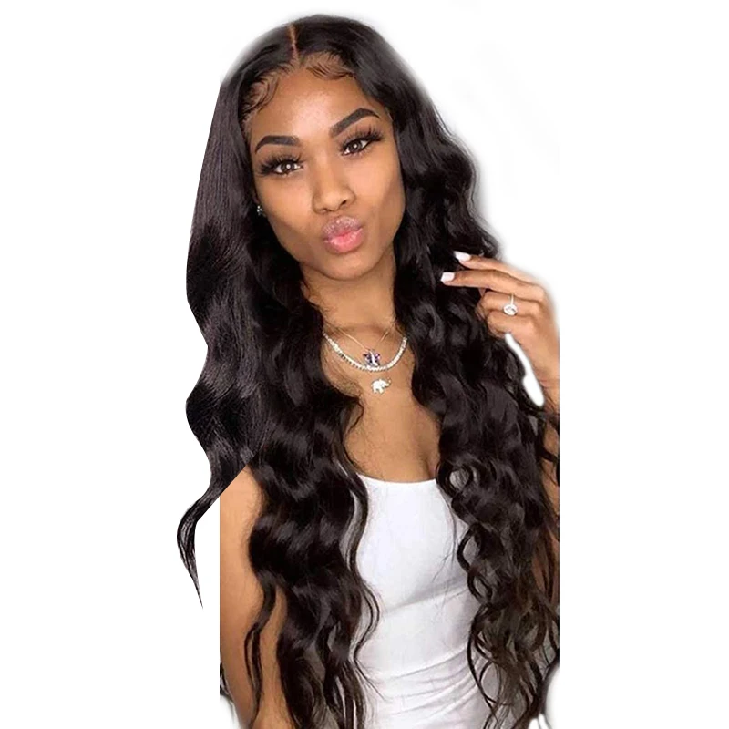 

QYC709 cbrstyle 22 Inch Body Wave Human Hair Wigs Lace Front Wigs Swiss Lace 10A Virgin Human Hair With Baby Hair