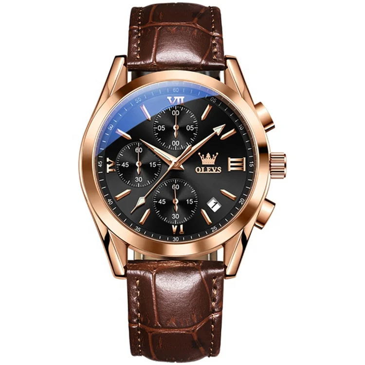 

Hot Sale New Arrival Cheap Price Waterproof Luminous Chronograph Calendar Branded Olevs 2872 Men Hand for man Watches