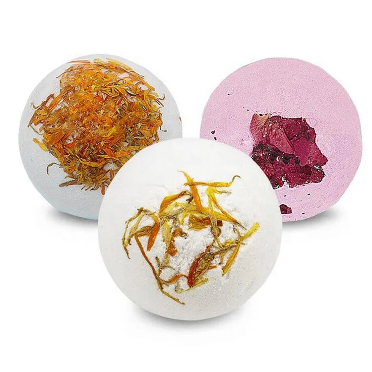 

Wholesale Custom Organic Vegan Natural Bubble Salt Ball Colorful Handmade Fizzy SPA Kid Adults Flower Bath Bomb
