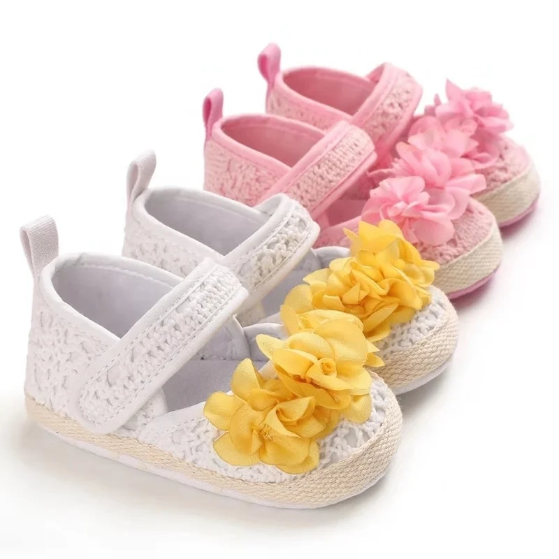 

Infant Girls Flower Crochet Wholesale Babyshoes Baby Knitting Shoes