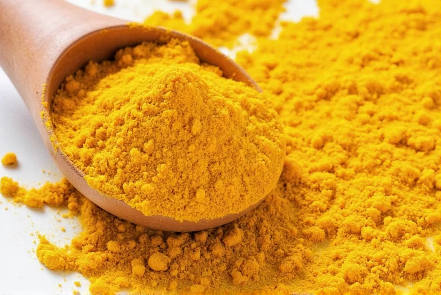 Healthy meal preparation with turmeric as part of balanced weight loss diet