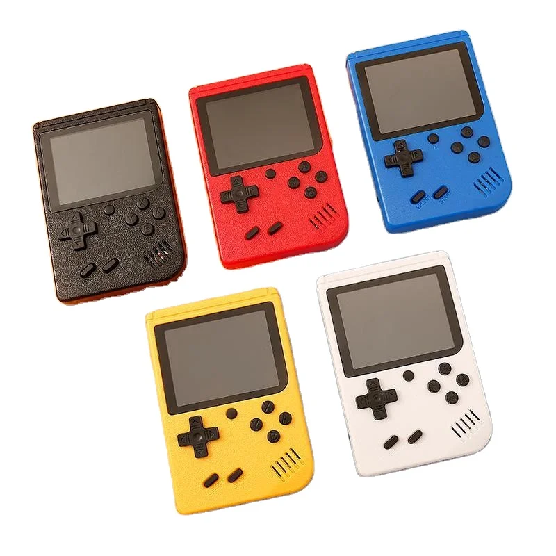 

Free shipping Mini 8 bit 400 In 1 AV Color LCD classic and convenient retro double game console videogame retro game console