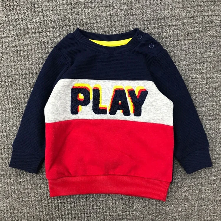 

Stock Wholesale Cartoon Style Boys Latest Italian Design Sports Pullover Clothing Sweatshirt