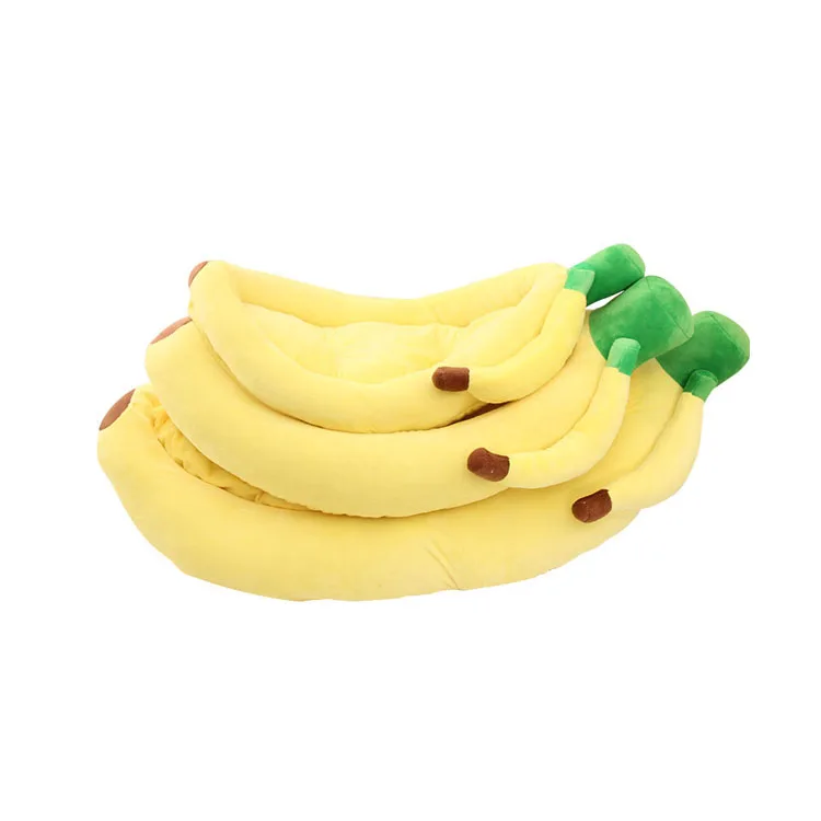 

sleeping pad pet nest Flannel + PP cotton Pet Banana Pet Nest, Optional