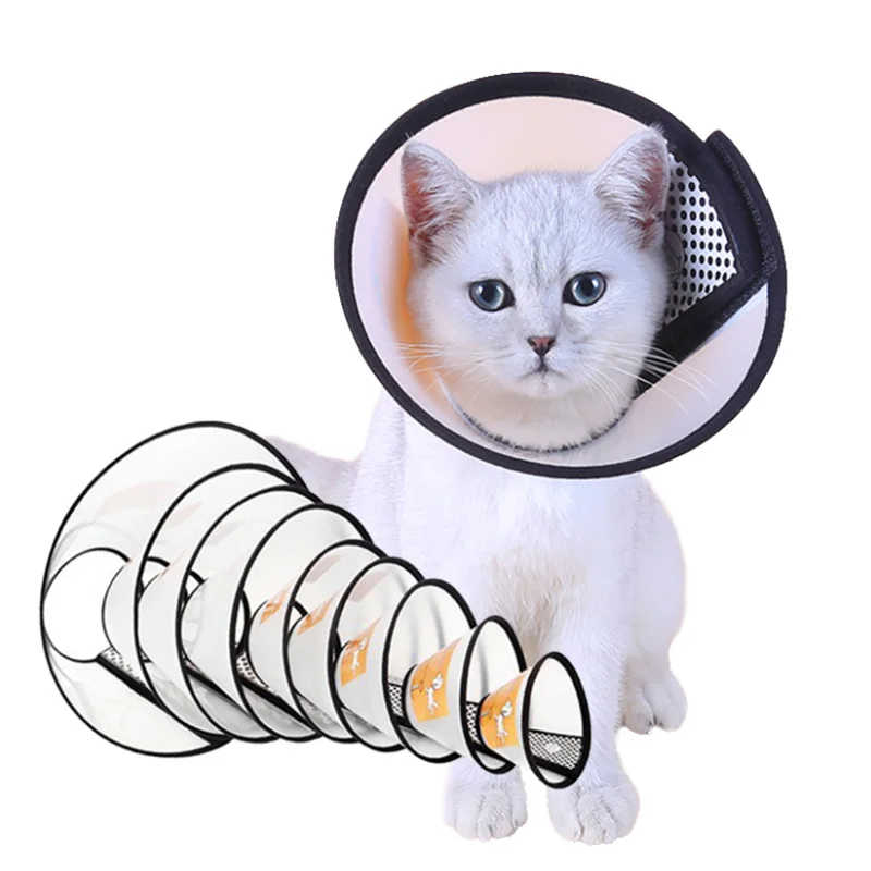 

Pet Elizabeth Collar Anti-licking Anti-Biting Collar Cat Dog Grooming Protection Head Cat Collar, Customized color