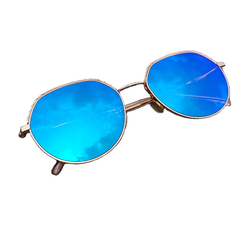 

maat fashion new sunglasses 1.56 HMC bi-aspherical photo grey mirror blue lentes de sol