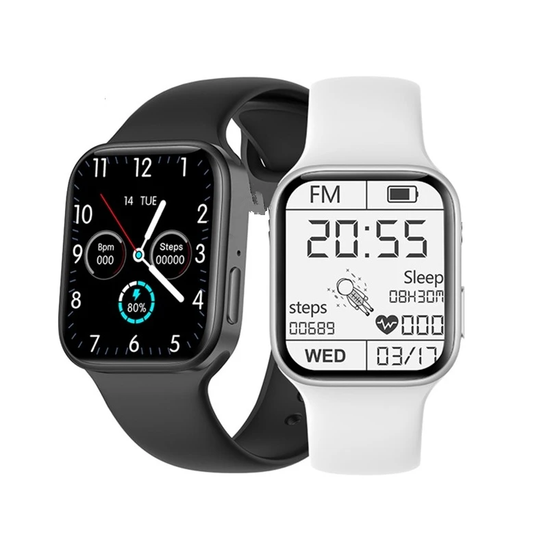 

2022 Watch series 7 new flat edged design smartwatch z36 reloj intelligente iwo smart watch serie 7, Black white pink green purple