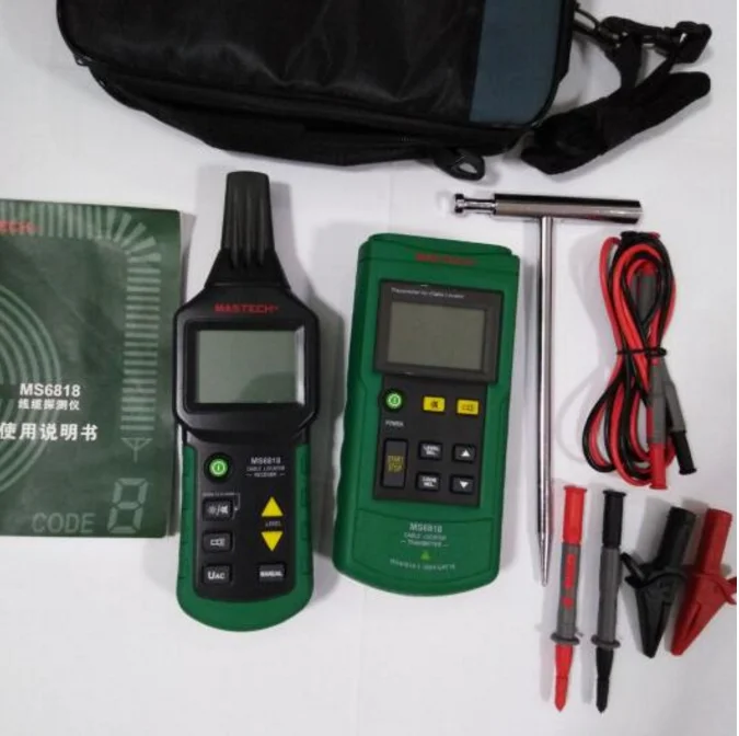 Digital Multimeter MS6818 Portable Professional Wire Cable Tracker Metal Pipe Locator Detector Tester Line Tracker Voltage 12~400V Electrical Maintenance YLYHQUS 