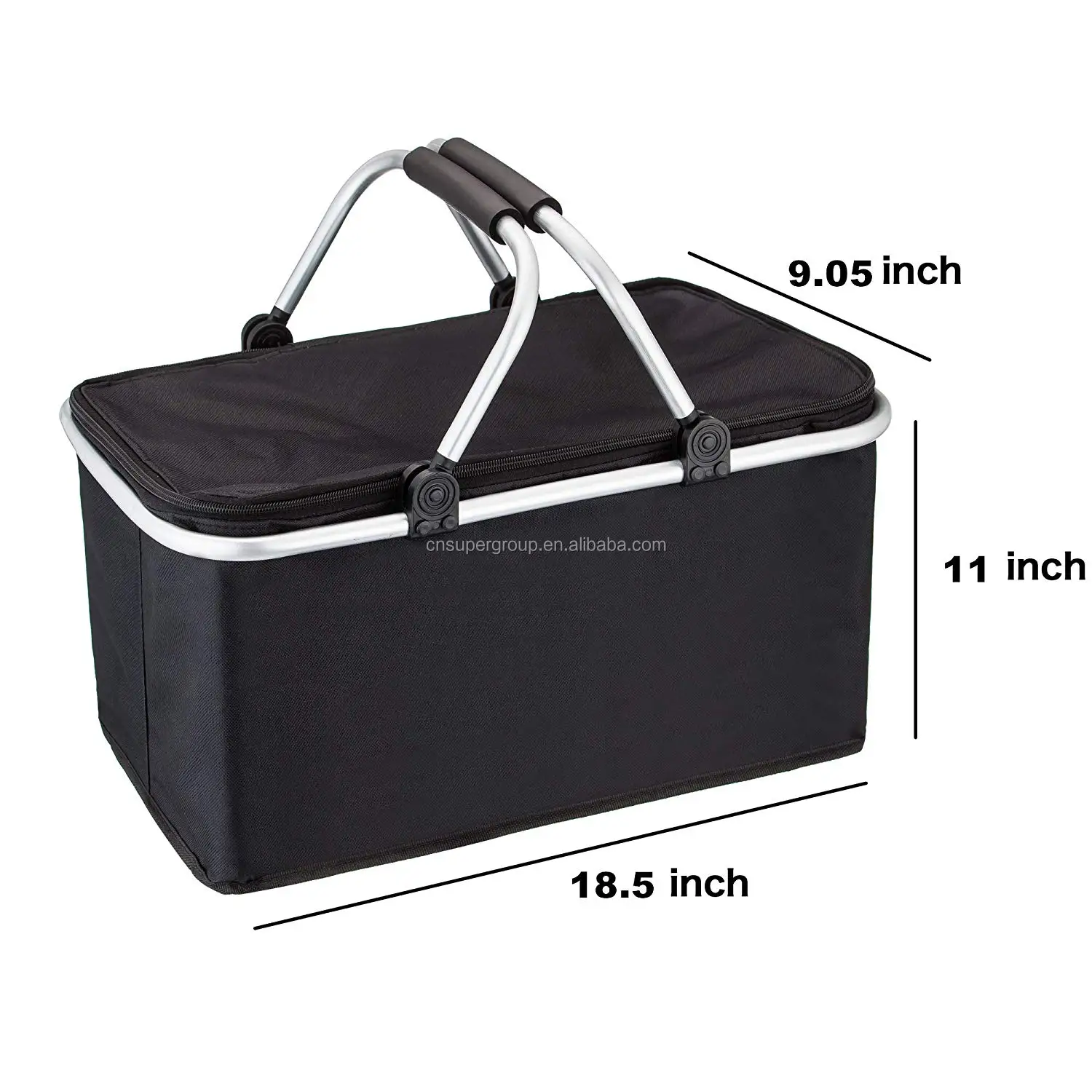Portable Folding Shopping Baskets With Aluminium Handle For Sale