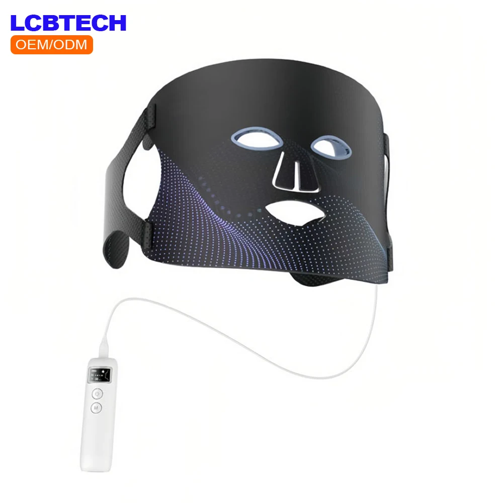 

2023 4 Colors Silicone at-home Photon LED Light Therapy Face Mask for Face Lifting Skin Care SPA Treatment Face Mask Device