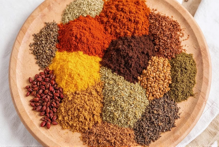 Step-by-step homemade Baharat making process