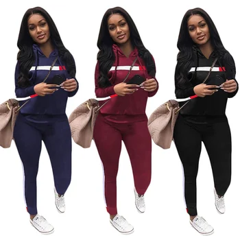 side stripe tracksuit womens