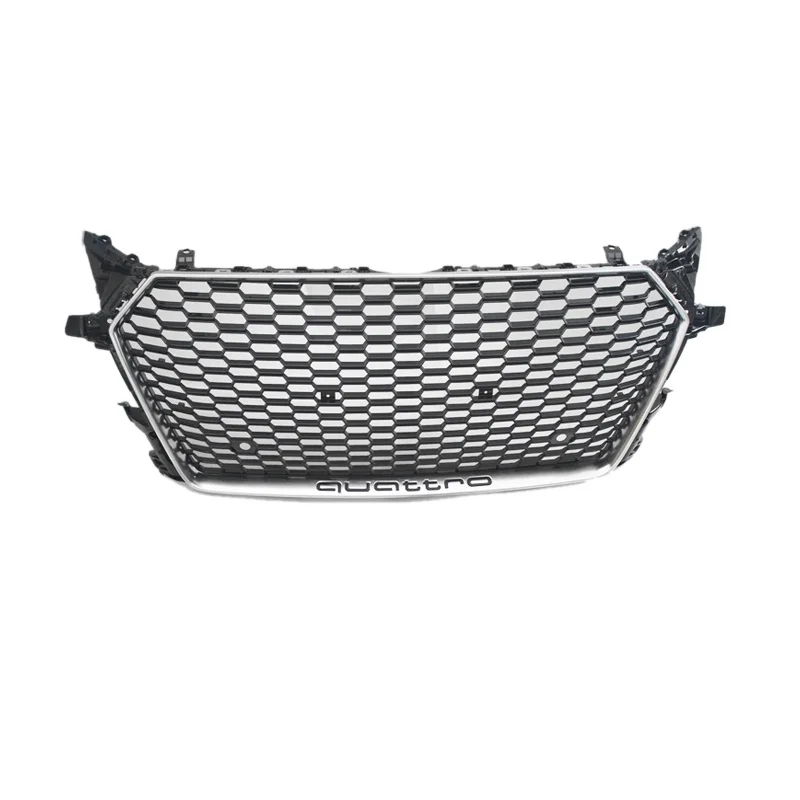 

Free shipping ABS black TTRS grills for Audi TT front bumper radiator honeycomb facelift mesh grille for Audi TTS 2015-2018