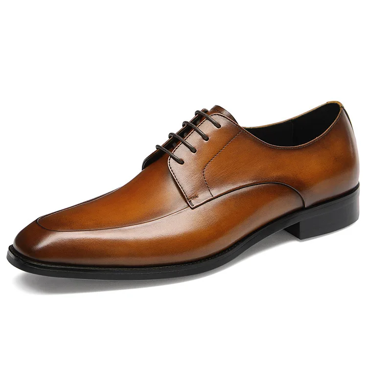 

Fashion Branded Elegant Office Shoes For Men Classy Genuine Leather Men Designer Shoes Derby Wedding Men Dress Shoes