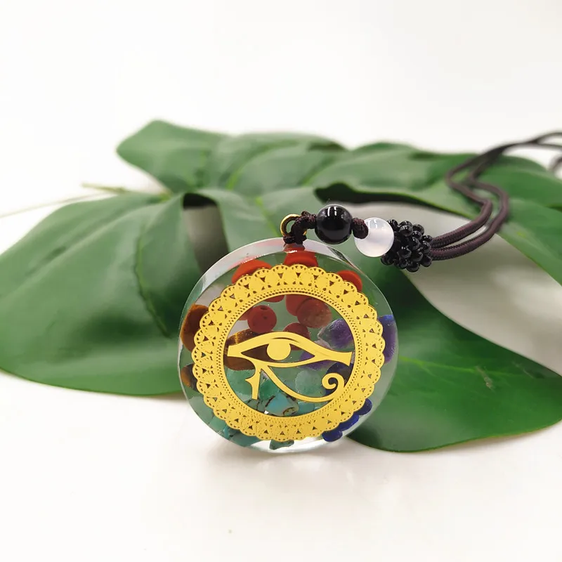 

Crystal Seven chakra organ crystal pendant quartz pendant, Color