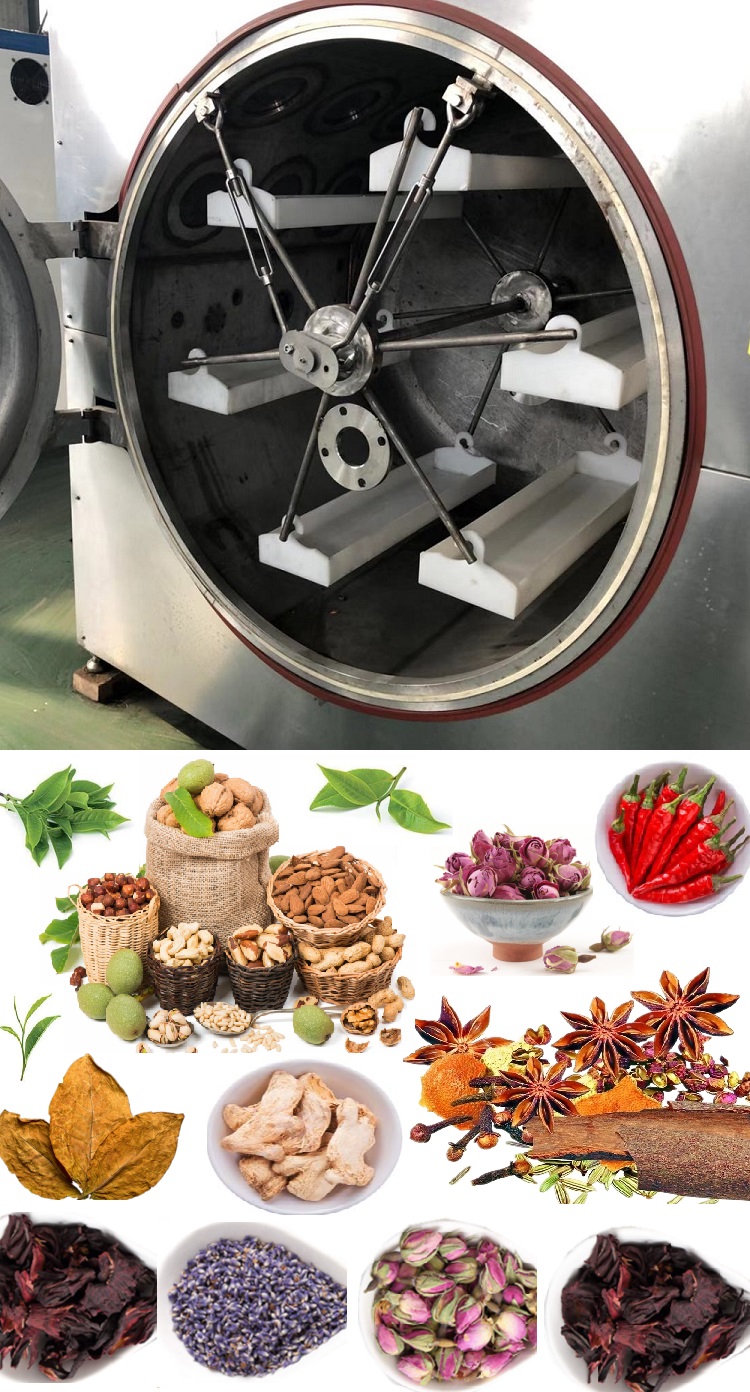 Factory Direct Sales Microwave Vacuum Oven Drying Machine Food