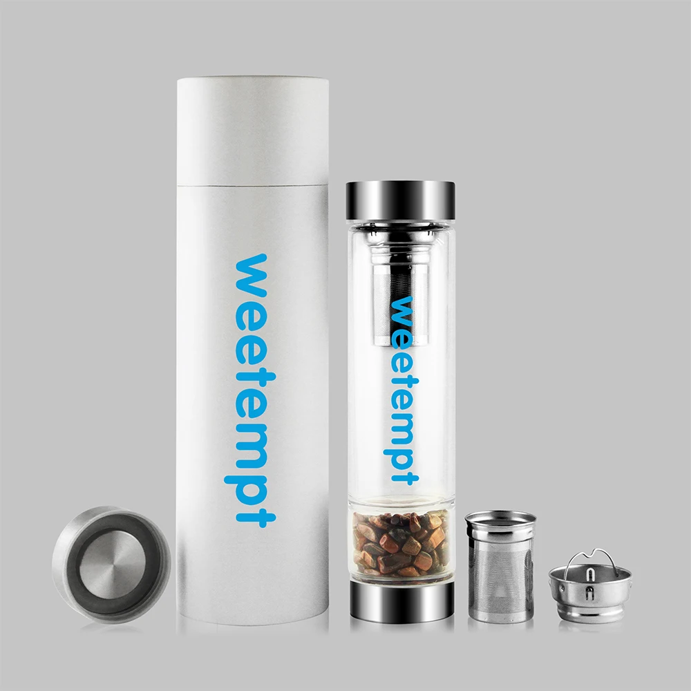 

Hot sell new function double wall borosilicate cristal bottle