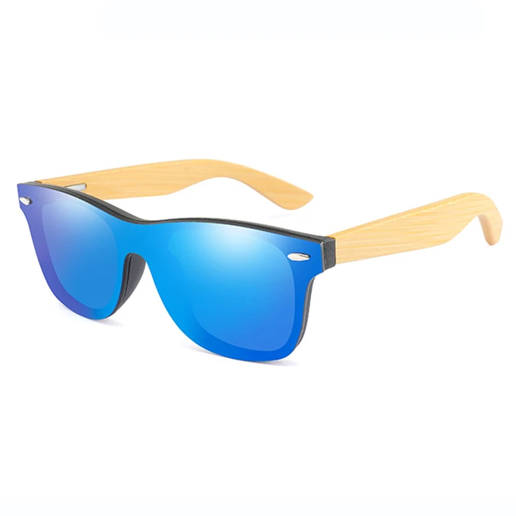 

Hot Selling Amazon Bambu Sunglasses New Arrivals Trending One Piece Lens UV400 Bamboo Sun Glasses