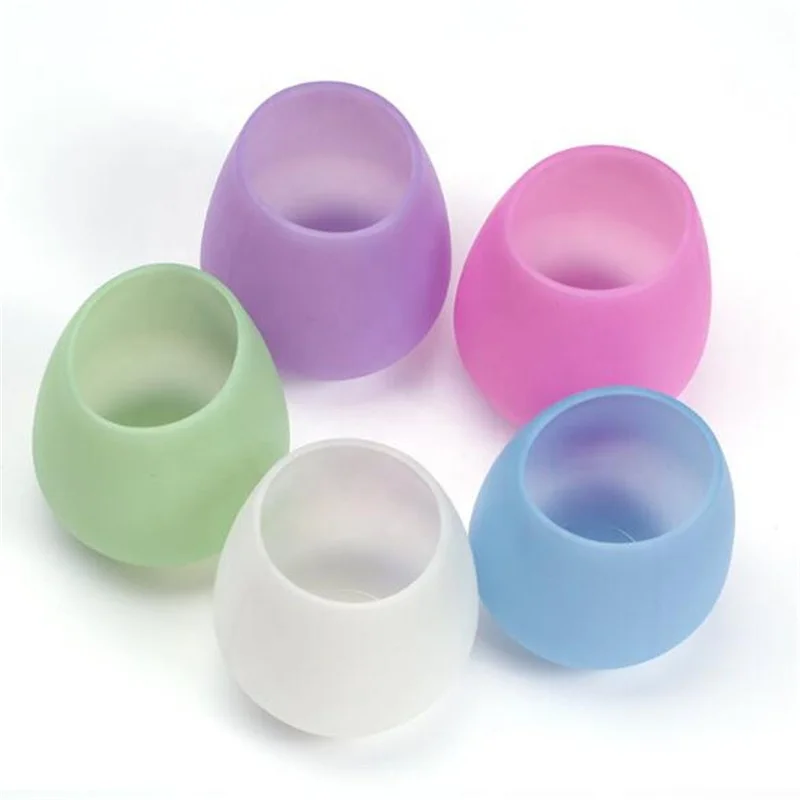 

Hot Selling Silicone Skidproof Durable Beer Cup, White/orange/blue/green/purple/pink