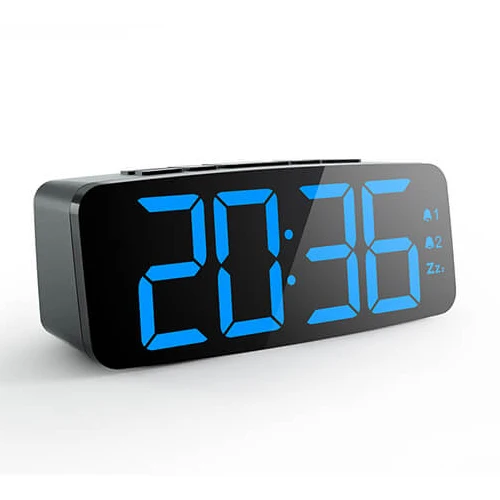 

ABS Travelling Table LED Back Light Desk Colorful Digital Alarm clock Desktop Table Clocks LED Digital