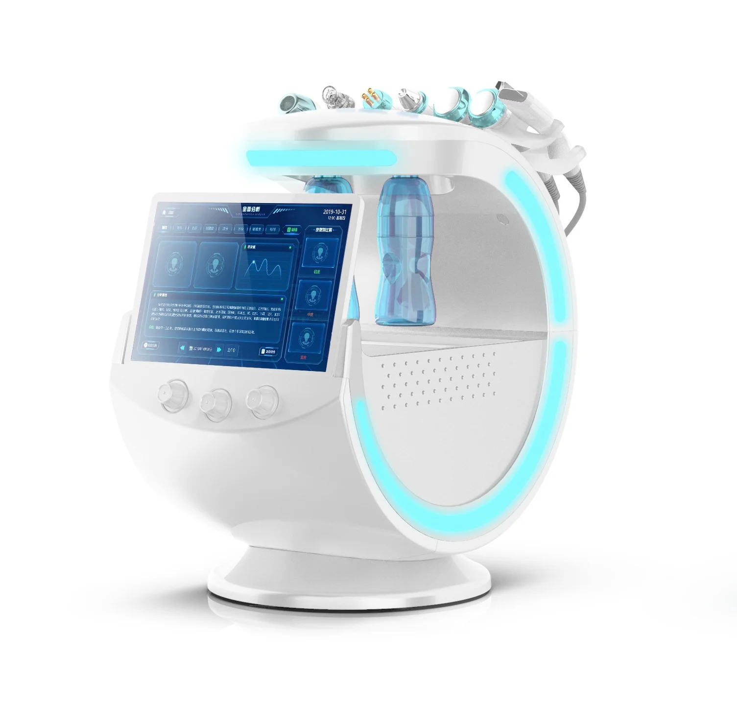 

7 in 1 aqua facial jet peel Hydrogen hydrofacials Hydrafacials Peeling Equipment with Skin analysis