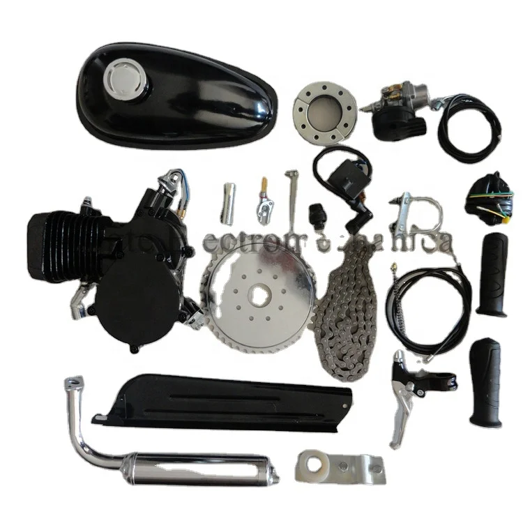 

2 Stroke 80cc Petrol Gas Fuel Engine Kit Bicycle/ 80cc 66c Motorized Black Moto Body Factory Supplying