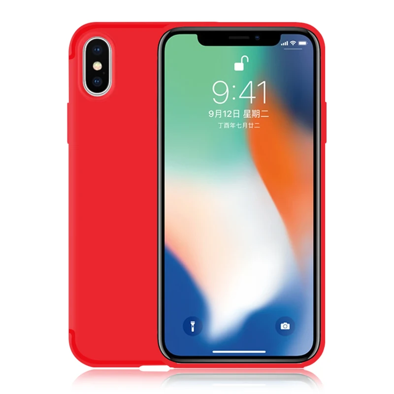 

Free sample tpu protective mobile phone case custom cell mobile phone case For iphone X XS XSMAX, Black,white,dark blue,wathet blue,pink,red,customized
